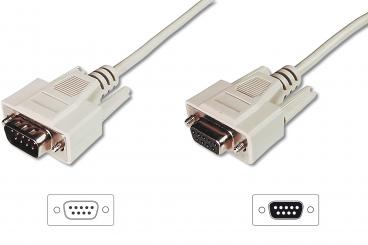 Data transfer extension cable, D-Sub9/St - D-Sub9/Bu 
