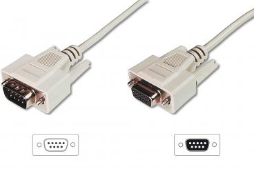 Data transfer extension cable, D-Sub9/St - D-Sub9/Bu 