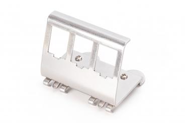 DIN rail adapter for 3x Keystone module 