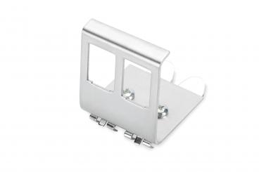 DIN rail adapter for 2x Keystone modules 