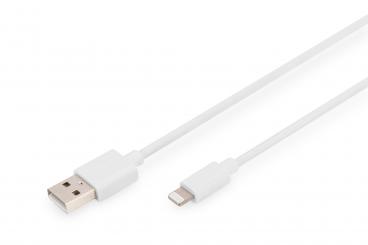 Lightning to USB A data/charging cable, MFI-certified 