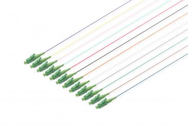 colored pigtails, LC/APC OS2 09/125 µ, Simplex 