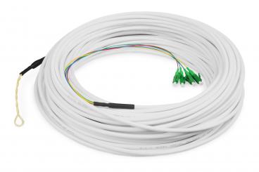 FTTH Drop Cable, Singlemode, 4 Fiber, 4 LC/APC, 30 m 