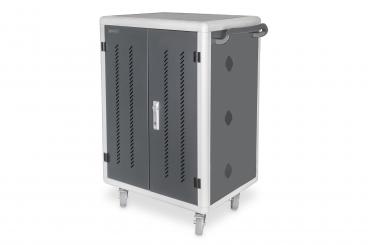 Mobile charging cabinet for 30 notebooks / tablets up to 15.6 inch, data synchronization, UV-C, USB-A 