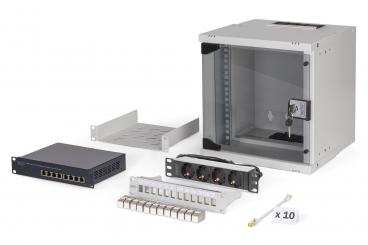 SOHO Pro network set, 254 mm (10") - 6U, 315 x 300 mm (W x D) 