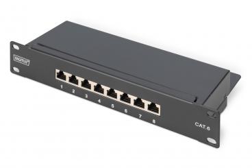 CAT 6, Class E Patch Panel, shielded, black 
