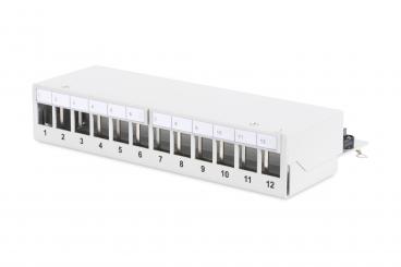 Desktop Modular Patch Panel, shielded, 12-port 