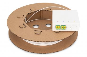 Fttx installation kit, pre-assembled, 4-fiber, LC/APC connector, length 30 m 