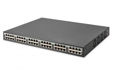 24 Port 10G Ethernet PoE+ Injector, 802.3at, 370 W 