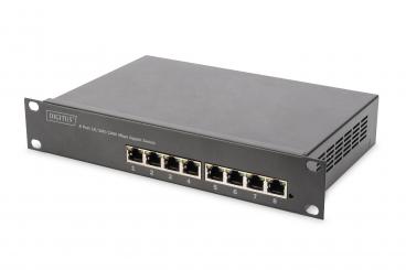 8-Port Gigabit PoE Networkswitch, 10 Zoll, L2 managed, 80 W, af/at 