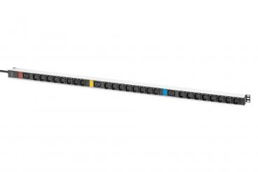 Basic IT PDU, 3-phase 16A, 24 x C13, 3 x C19, 3 m supply cable, IEC 60309 16 A plug 