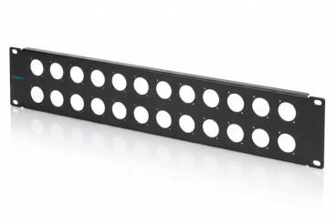 2U rack panel for 24 x D-Type modules 
