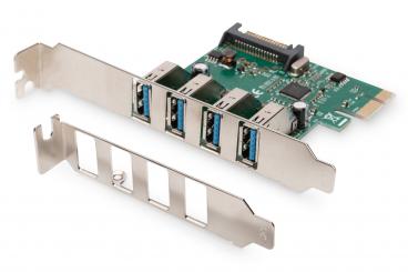 4-Port USB 3.0 PCI Express Add-on Card 