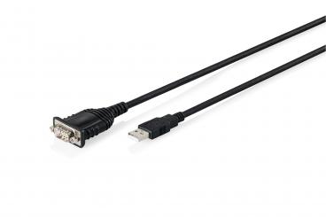 USB 2.0 to RS232 adapter cable, 1.8 m, integrated FTDI FT232RNL chipset 