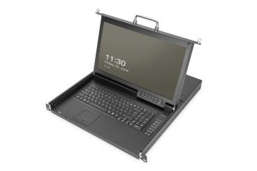 17" HD LCD KVM console, 8-port HDMI, French keyboard 