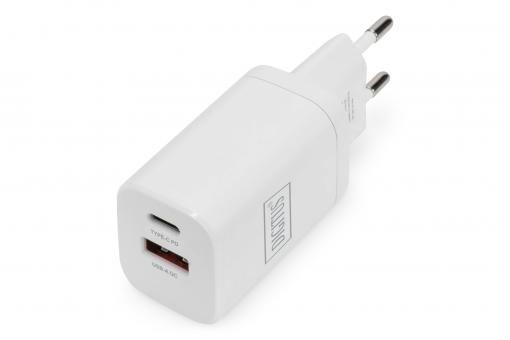 USB Charger 1x USB-A / 1x USB-C, 30W 